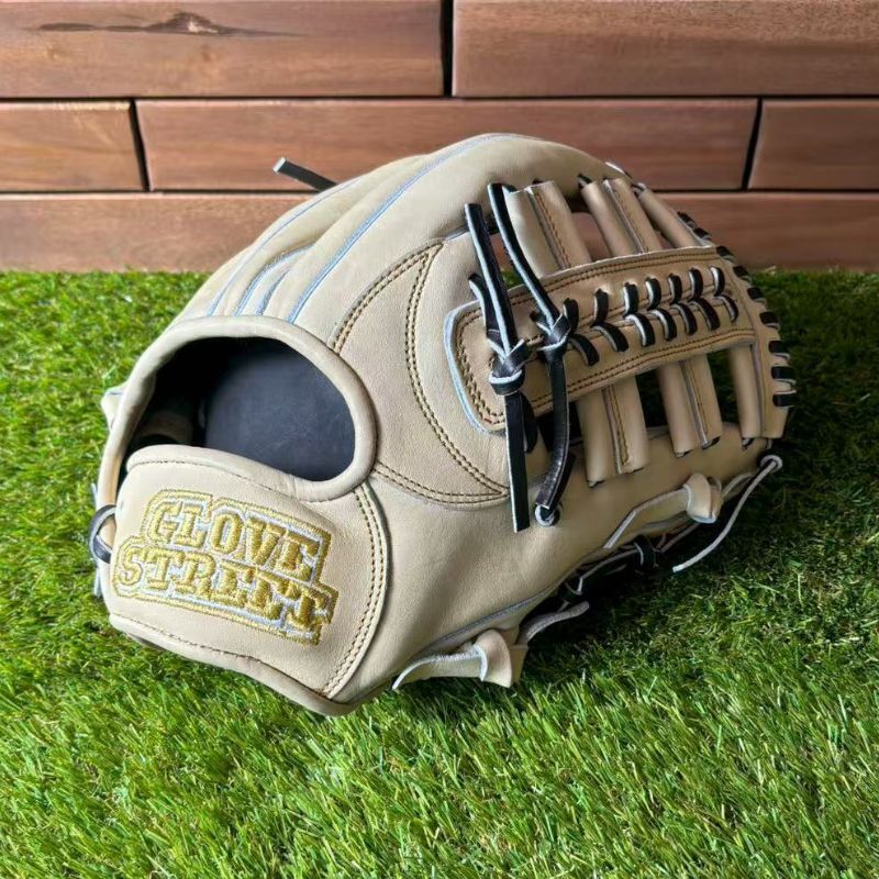 【定番モデル】GLOVESTREET外野用/右投 12.5インチ硬式モデル 牛革 指又有り つかみ捕り サムネイル