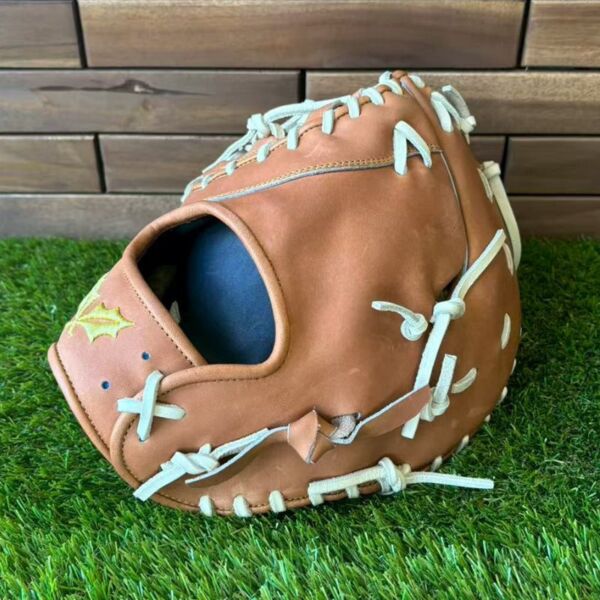 【受注発注】RIZEEK一塁用/左投 12.5インチ  硬式軟式兼用 牛革 つかみ取り サムネイル