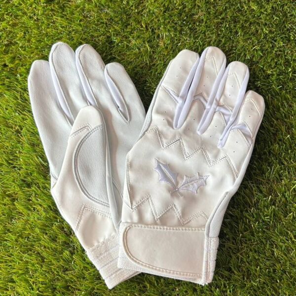 【バッティング手袋】RIZEEKバッティング手袋 最高級シープスキン使用（WHITE) サムネイル