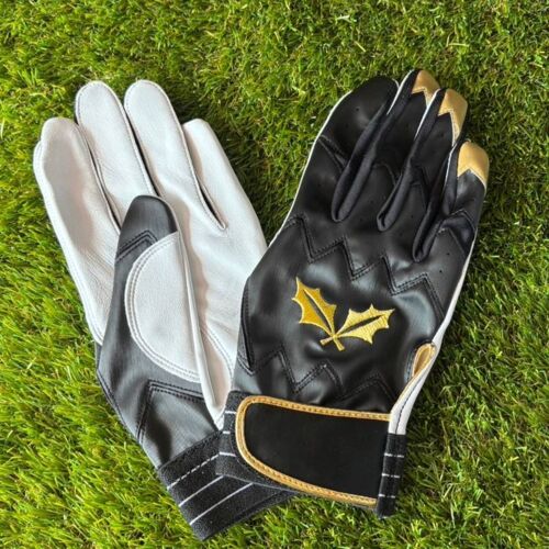 【バッティング手袋】RIZEEKバッティング手袋 最高級シープスキン使用（BLACK) サムネイル