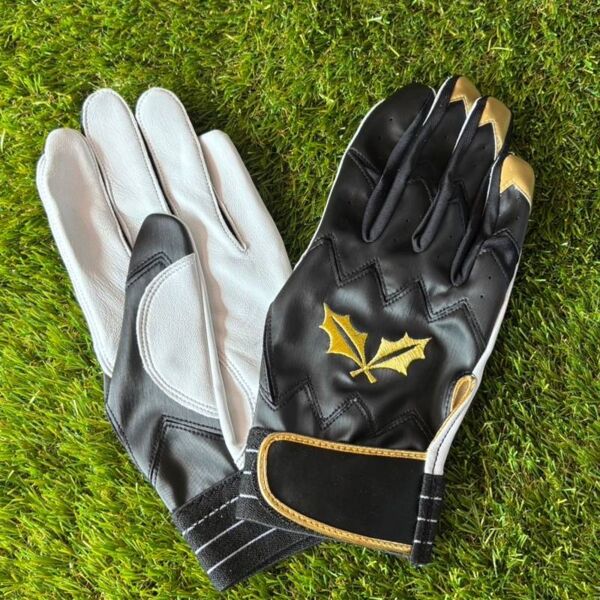 【バッティング手袋】RIZEEKバッティング手袋 最高級シープスキン使用（BLACK) サムネイル