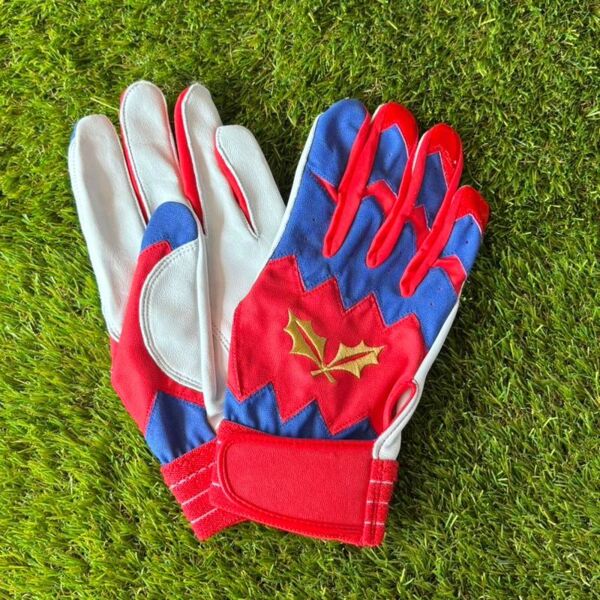 【バッティング手袋】RIZEEKバッティング手袋 最高級シープスキン使用(ROYALBLUE×RED) サムネイル